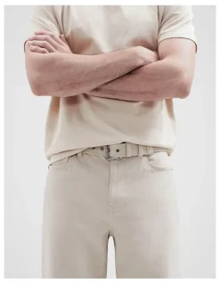 Unison Arison Webbing Belt in Beige