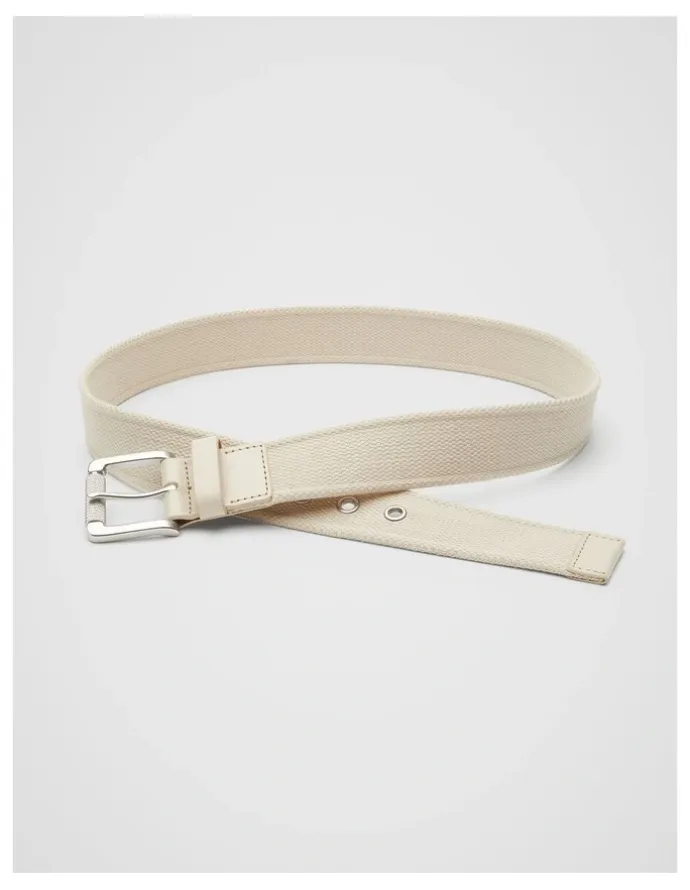 Unison Arison Webbing Belt in Beige