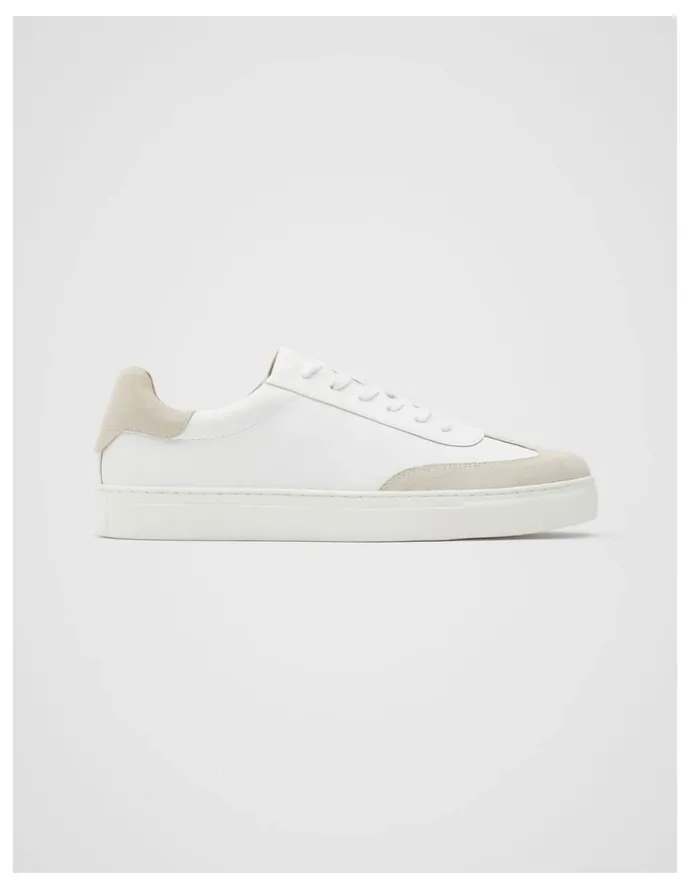 Unison Stockholm Leather Sneaker in White