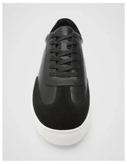 Unison Stockholm Leather Sneaker in Black