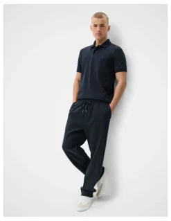 Unison Classic Jersey Polo in Navy