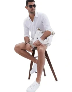 Unison Linen Regular Fit Shirt in White