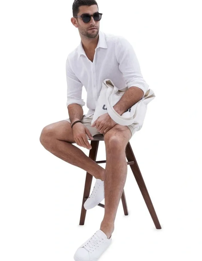 Unison Linen Regular Fit Shirt in White