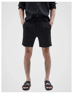 Unison Pull On Short in Black