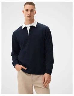 Unison Rugby Polo T-shirt in Blue