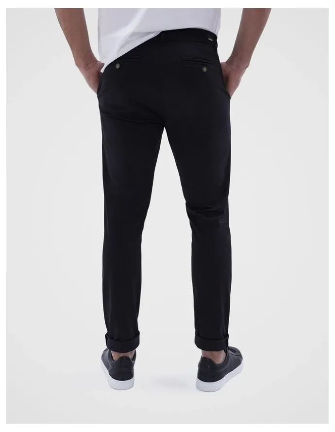Unison Slim Chino Pant in Black