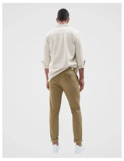 Unison Slim Chino Pant in Brown