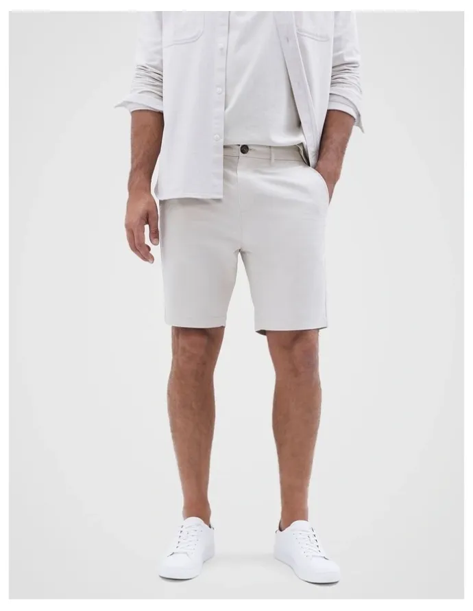 Unison Slim Chino Short in Sand
