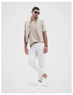 Unison Straight Leg Jean in Sand