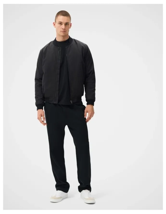 Unison Utility Bomber Jacket in Black