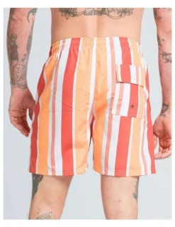 Vacancy Co Calypso Swim Shorts in Orange