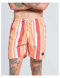Vacancy Co Calypso Swim Shorts in Orange