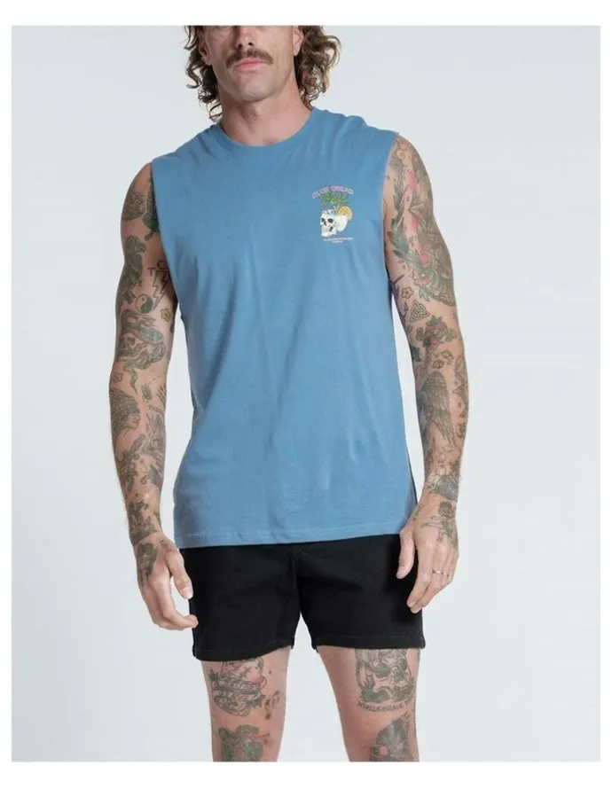 Vacancy Co Club Dread Tank in Dusty Blue