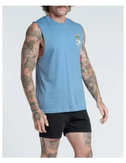 Vacancy Co Club Dread Tank in Dusty Blue