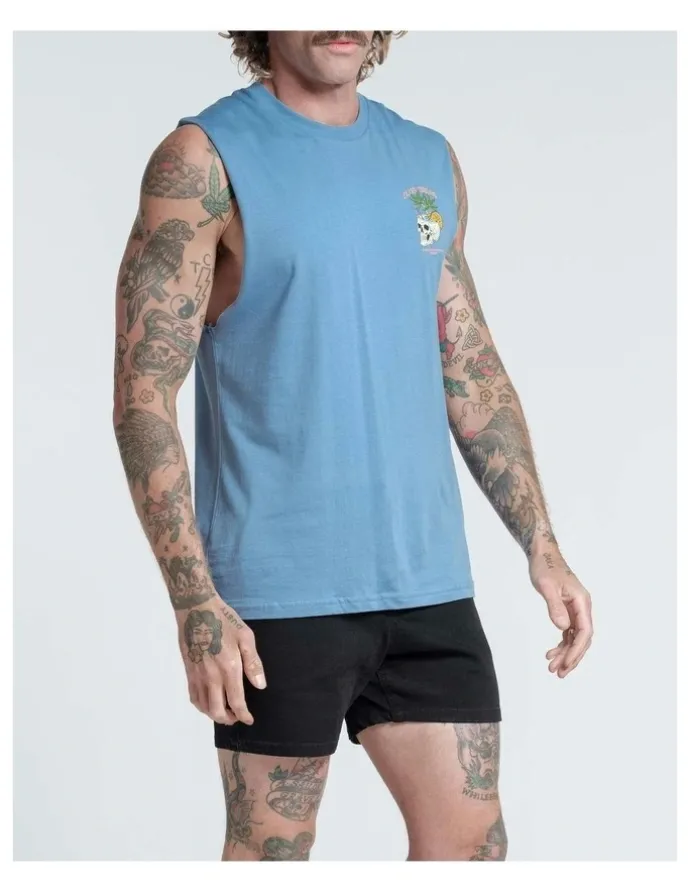 Vacancy Co Club Dread Tank in Dusty Blue