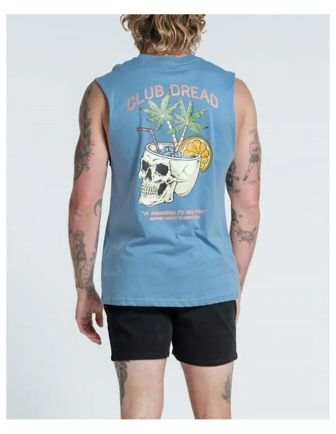 Vacancy Co Club Dread Tank in Dusty Blue