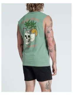 Vacancy Co Club Dread Tank in Sage