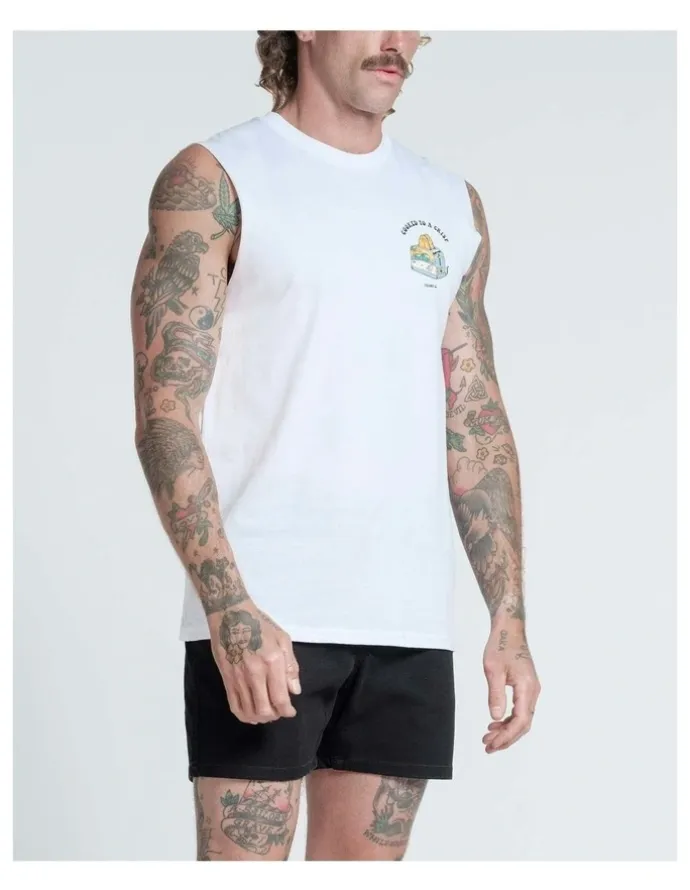 Vacancy Co Cooked Tank in White