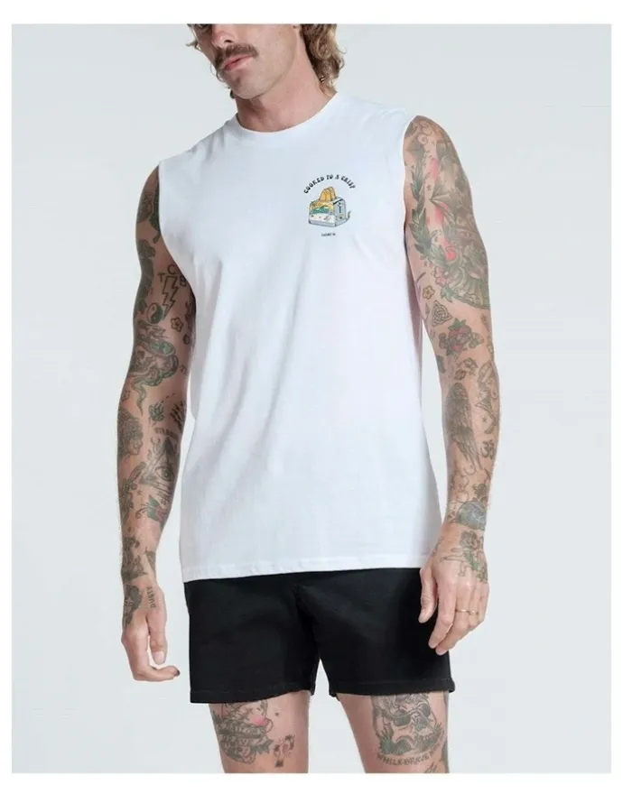 Vacancy Co Cooked Tank in White