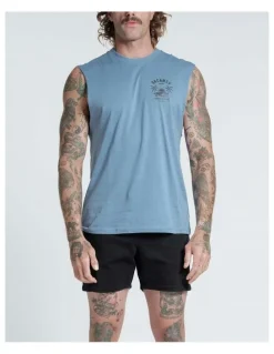 Vacancy Co Endless Summer Tank in Dusty Blue