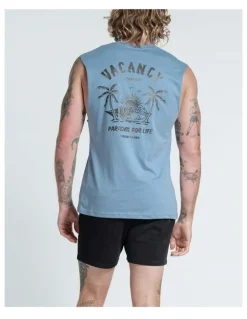 Vacancy Co Endless Summer Tank in Dusty Blue