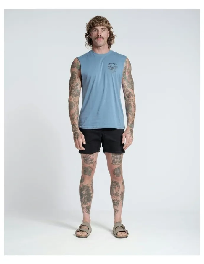 Vacancy Co Endless Summer Tank in Dusty Blue