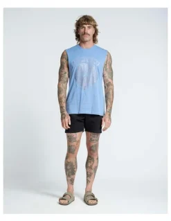 Vacancy Co Heartless Tank in Dusty Blue