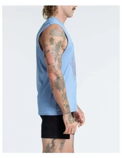 Vacancy Co Heartless Tank in Dusty Blue