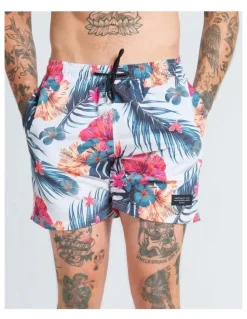 Vacancy Co Hibiscus Swim Shorts in Assorted