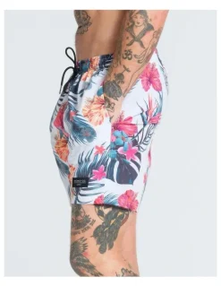 Vacancy Co Hibiscus Swim Shorts in Assorted