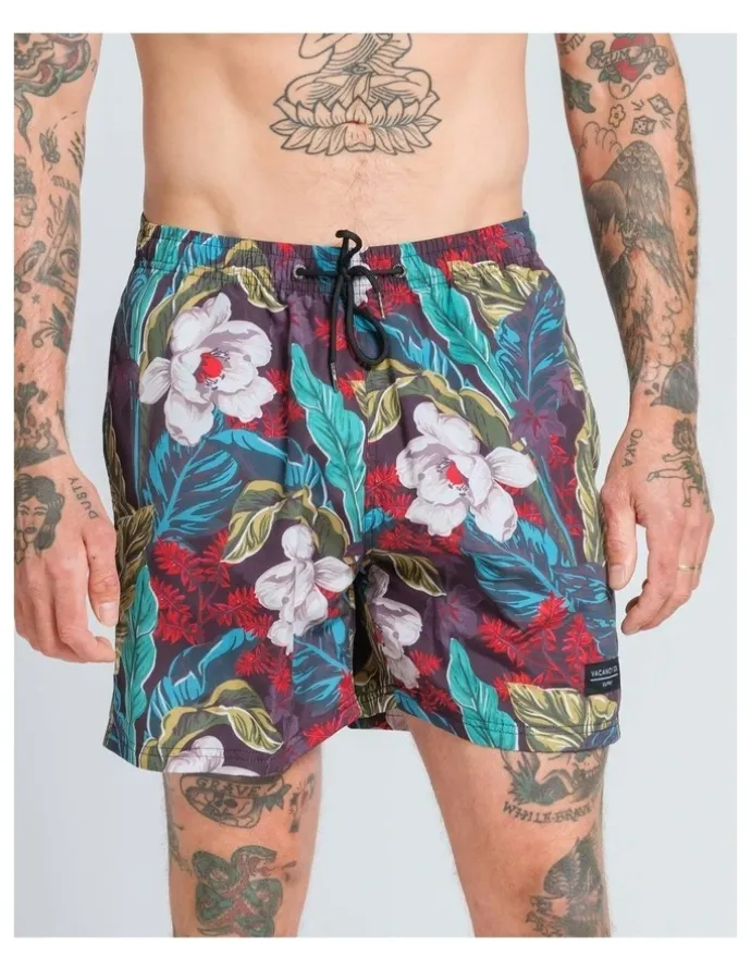 Vacancy Co Jungle Swim Short in Assorted