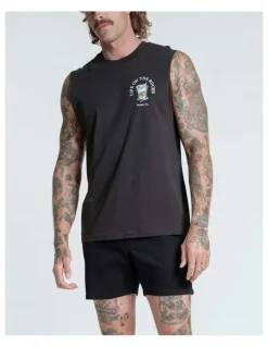 Vacancy Co Life on the Rocks Tank in Charcoal