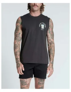 Vacancy Co Life on the Rocks Tank in Charcoal