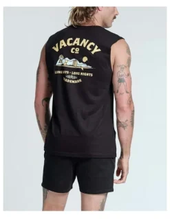 Vacancy Co Long Days Tank in Black