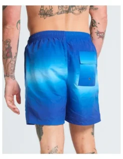 Vacancy Co Ombre Swim Shorts in Blue