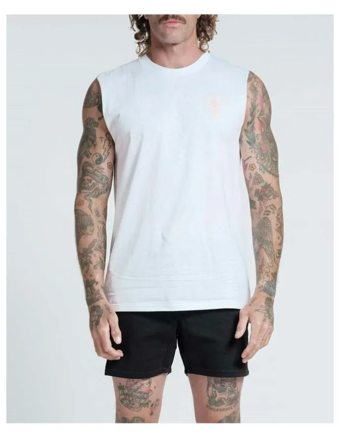 Vacancy Co Rest and Peace Tank in White