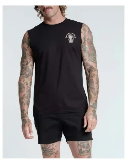 Vacancy Co Rest and Peace Tank in Black