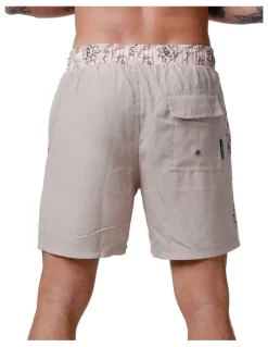 Vacancy Co Side Panel Swim Shorts in Grey