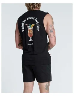 Vacancy Co Thinkin About Drinking Tank in Black
