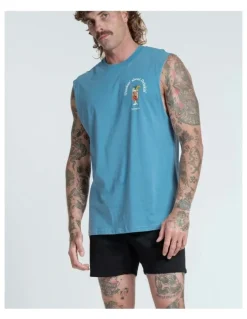 Vacancy Co Thinkin About Drinking Tank in Dusty Blue