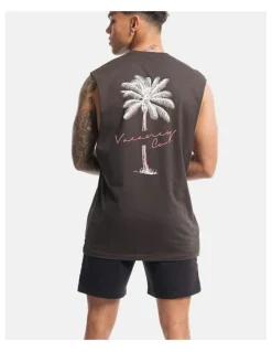 Vacancy Co Tropical Tank in Charcoal