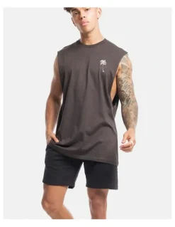 Vacancy Co Tropical Tank in Charcoal
