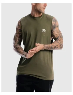 Vacancy Co Tropical Tank in Olive