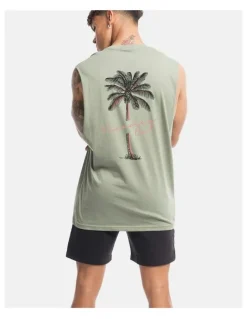 Vacancy Co Tropical Tank in Sage