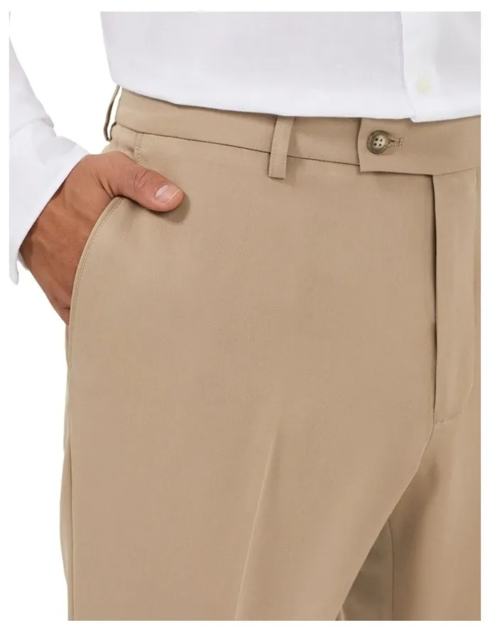 Van Heusen 4 Way Stretch Classic Fit Trouser in Taupe