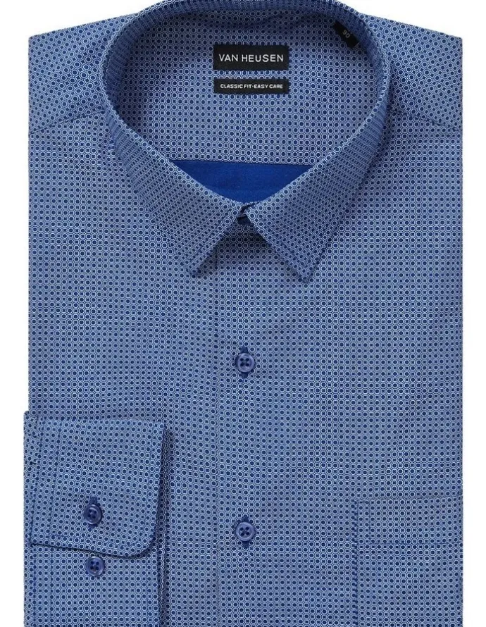 Van Heusen Circle Print Shirt in Navy