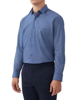 Van Heusen Circle Print Shirt in Navy