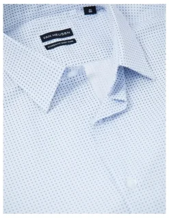 Van Heusen Circle Print Shirt Classic Fit in Sky Blue