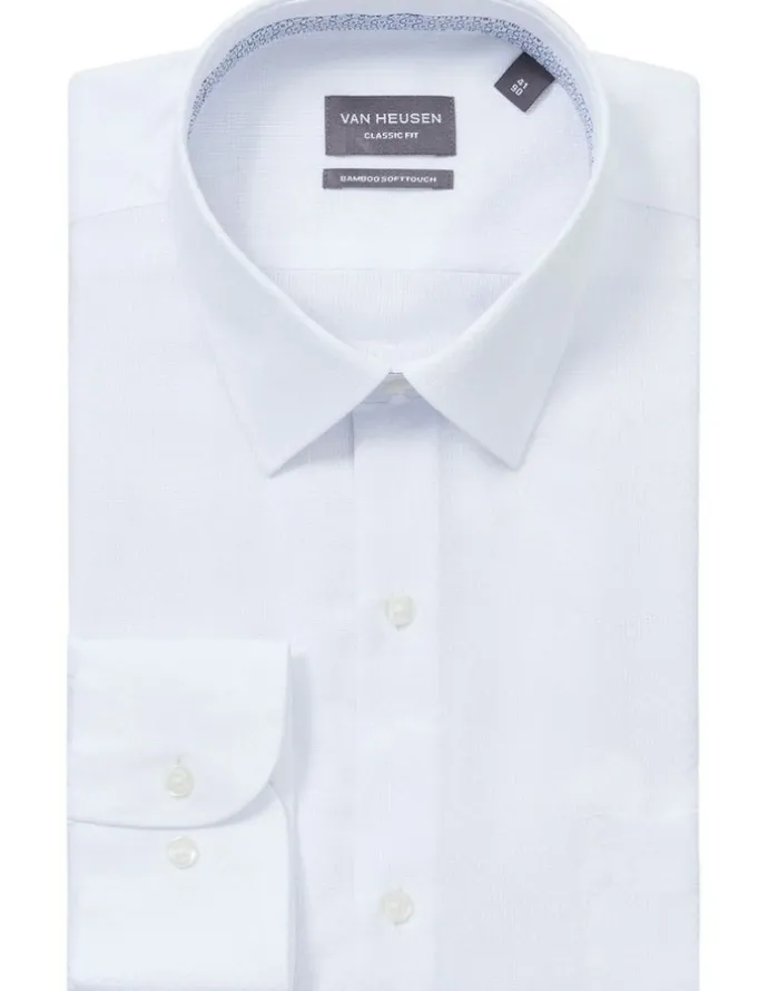 Van Heusen Classic Fit Shirt 1 Col Dobby in White