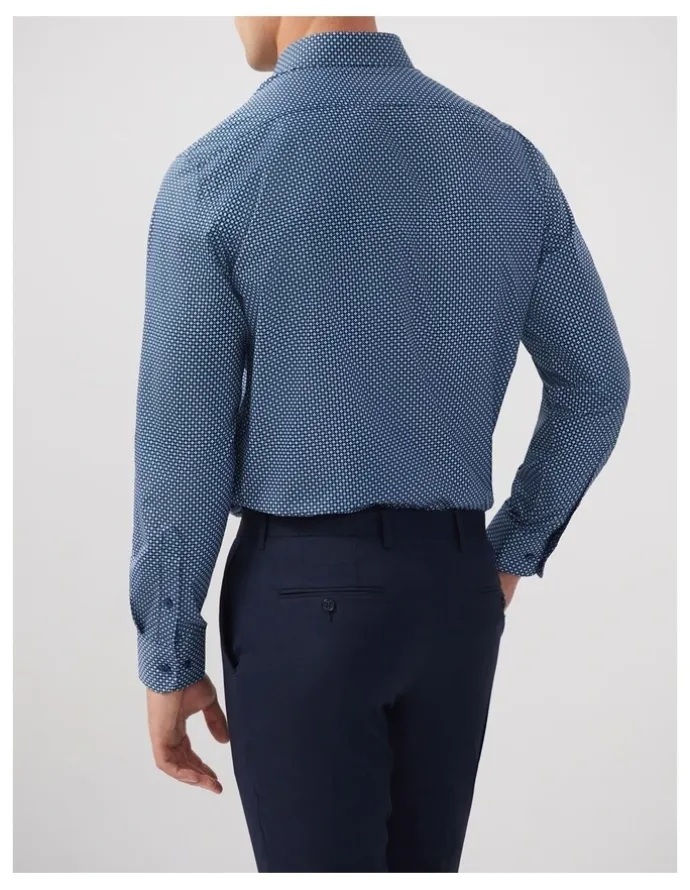 Van Heusen Clover Print Shirt in Forest